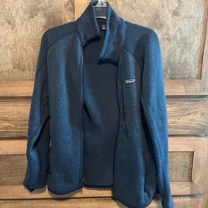 Mens Medium Patagonia Better Sweater Fleece Jacket - Navy - Very Good
